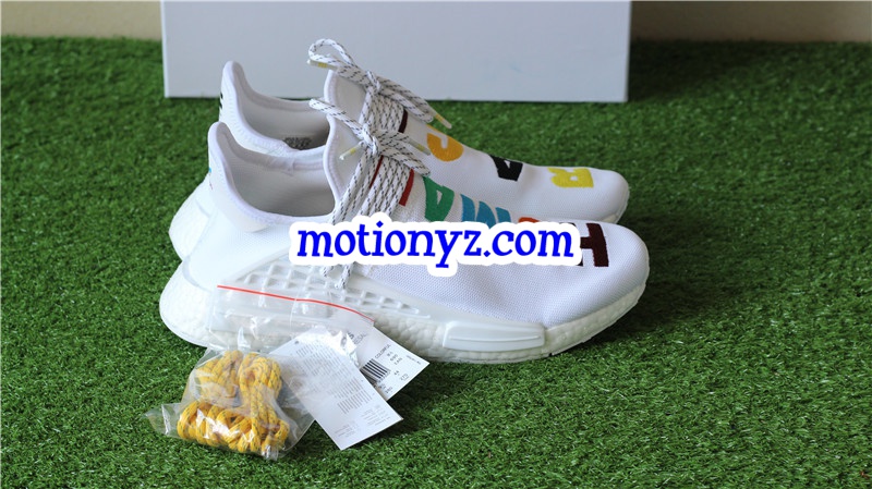 Real Boost Adidas NMD Human Race Colorful Sample